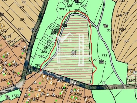 Лозен. Парцел за застрояване на затворен комплекс. - 0