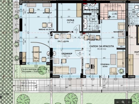 Бояна, търговско помещение на две нива - 0