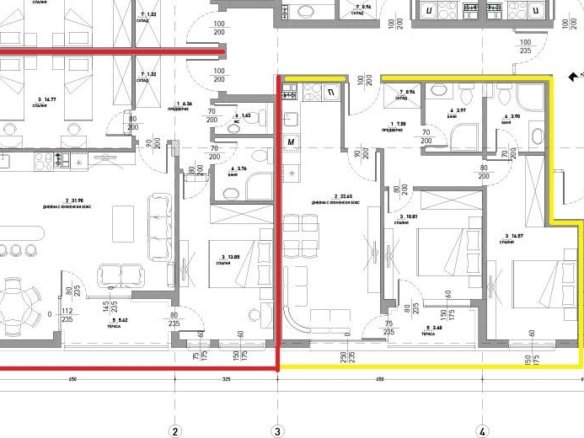 Малинова долина, тристаен апартамент завършен до ключ. Ново строителство - 0