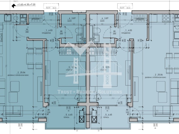 Малинова долина, двустаен апартамент в новостроящ се комплекс - 0