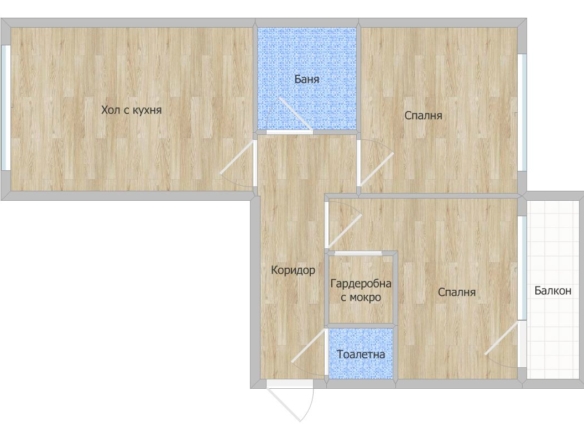 Младост 4, тристаен ремонтиран и полуобзаведен апартамент. До "Бизнес Парк" - 0