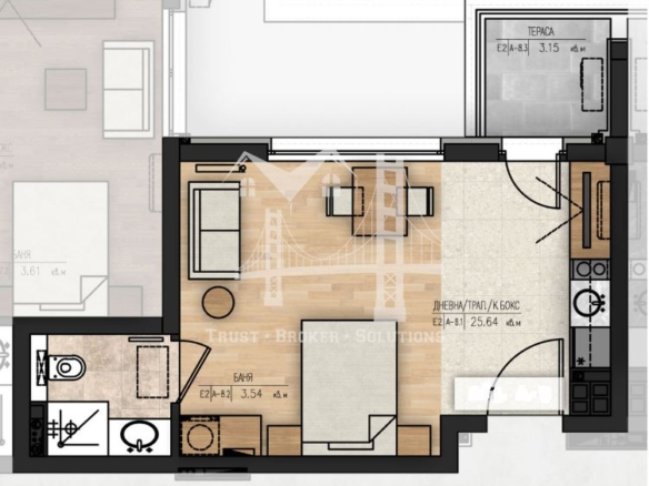 Младост 1А, едностаен апартамент в новостроящ се комплекс - 0
