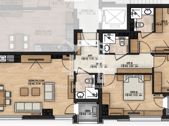 Младост 1А, четиристаен в новостроящ се комплекс - 0