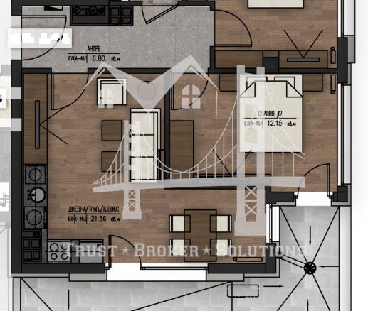 Младост 1А, тристаен в новостроящ се комплекс - 0
