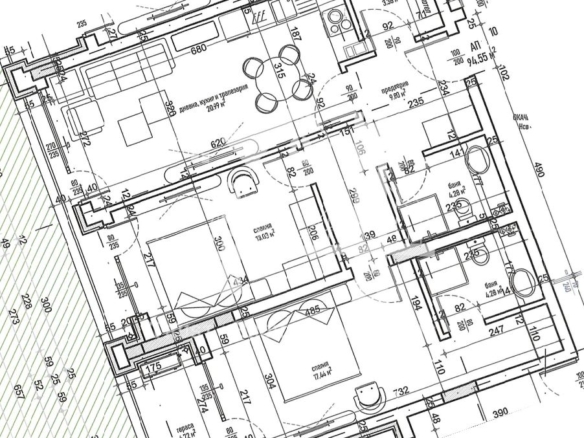 Малинова долина, тристаен апартамент - 0