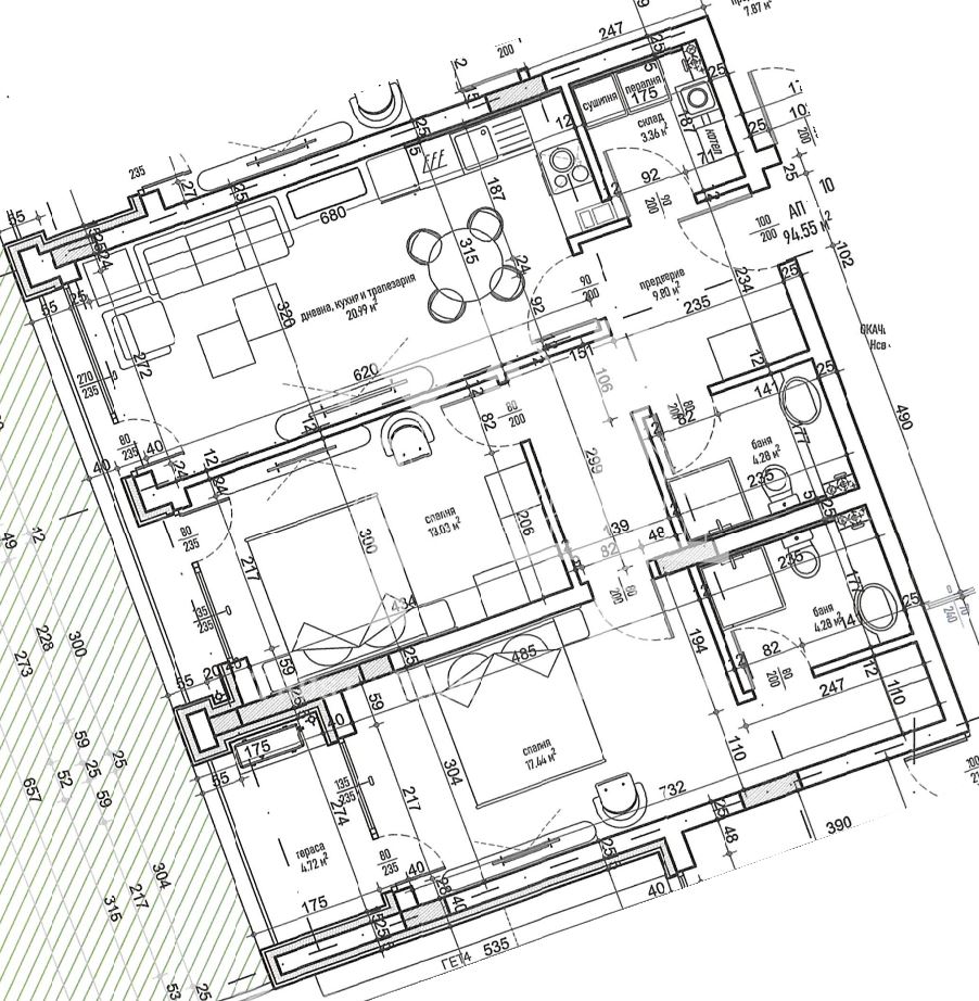 Малинова долина, тристаен апартамент - 0