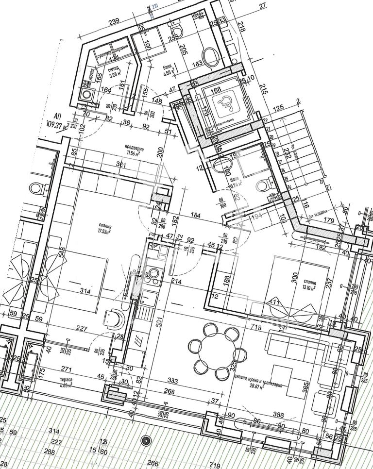 Малинова долина, тристаен апартамент - 0