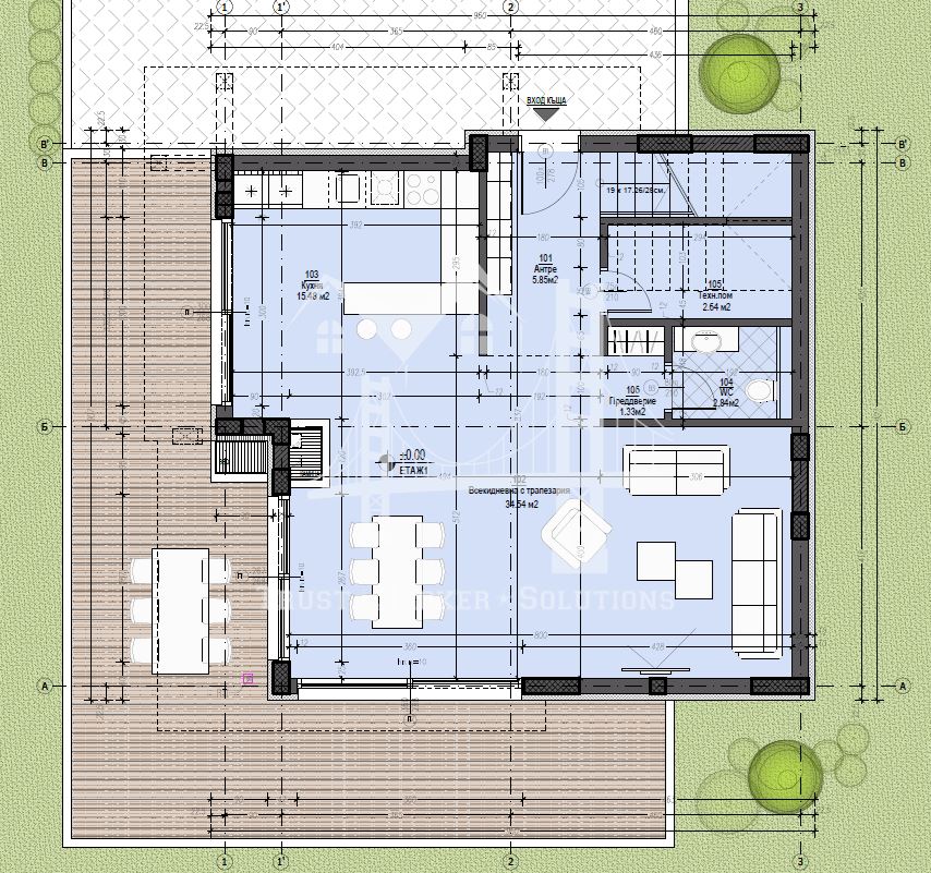 в.с Делта Хил, двуетажна къща в луксозен комплекс в планина Витоша - 0