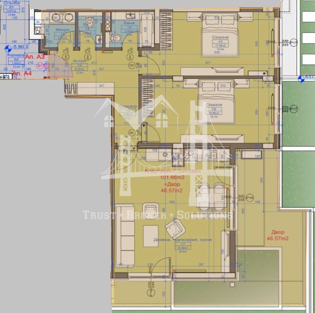 кв. Бояна, м. Гърдова глава, тристаен/многостаен със собствен двор в затворен комплекс - 0