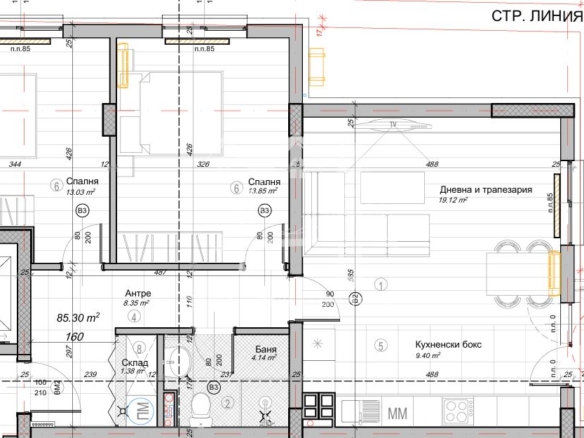 кв. Слатина, двустаен апартамент в нова сграда - 0