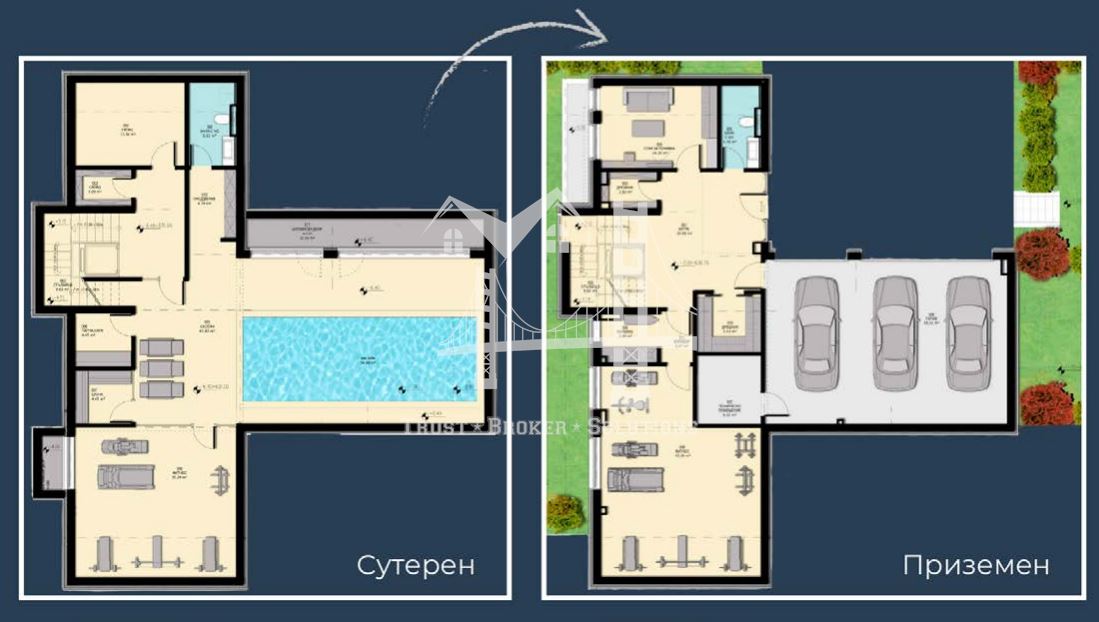 София Вилидж, Камбаните, къщи в затворен комплекс с голям собствен двор - 0