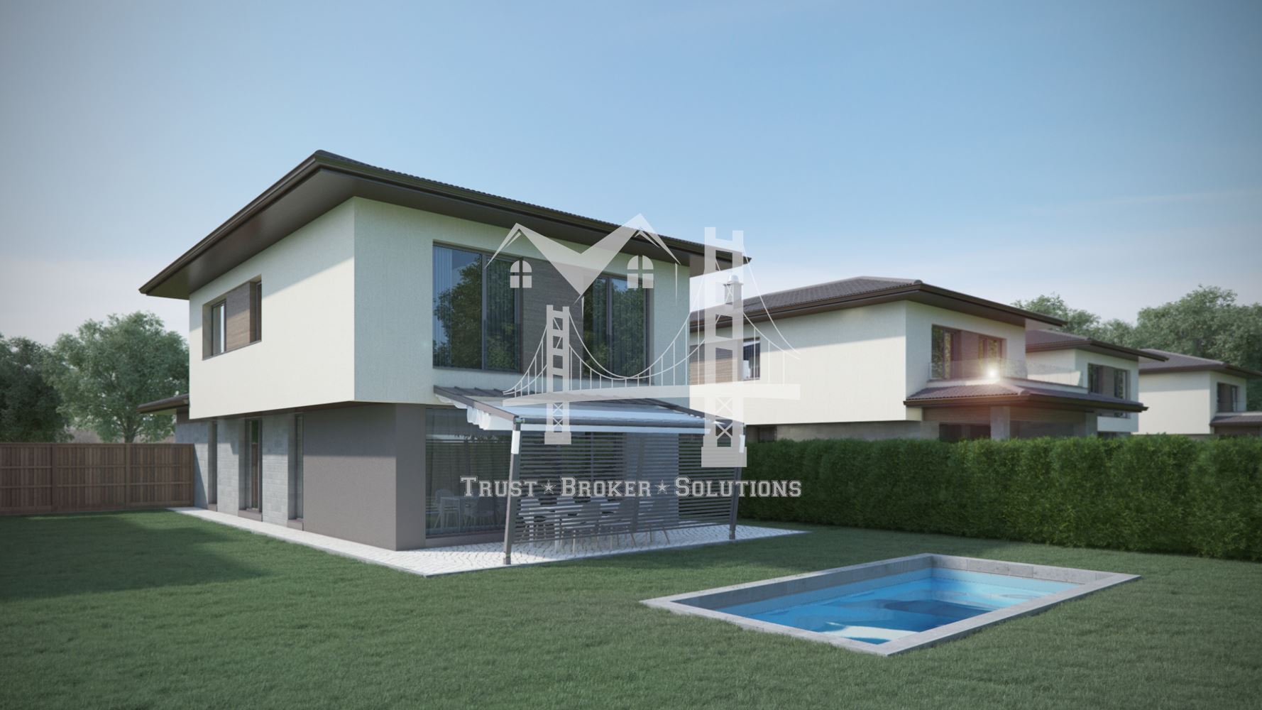 Божурище, двуетажна къща в затворен комплекс - 0