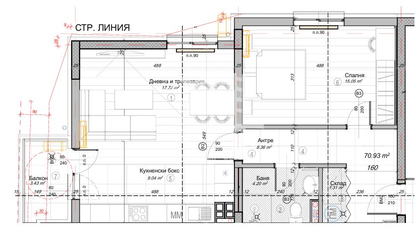 кв. Слатина, двустаен апартамент в нова сграда - 0