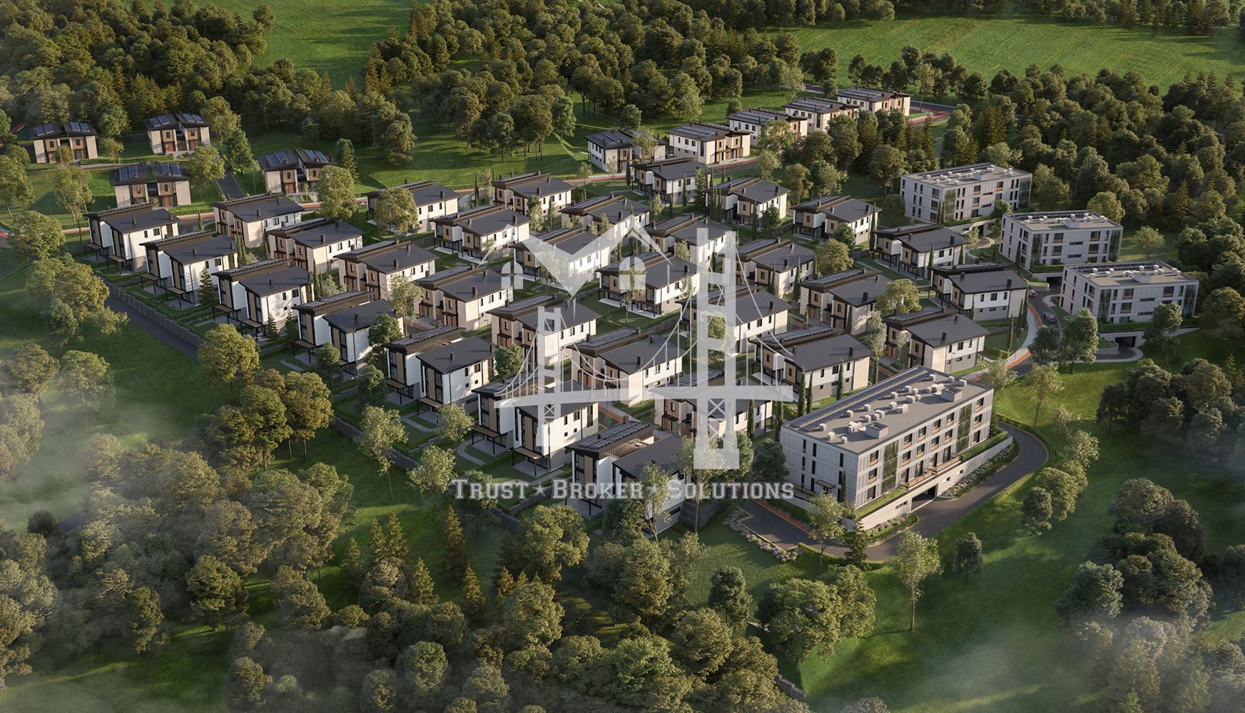 в-з Малинова долина, Камбаните, къщи в затворен комплекс със собствен двор - 0