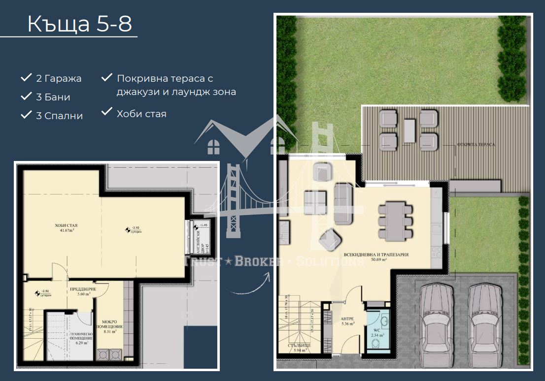 м-т Детски град, Камбаните, къщи в затворен комплекс с голям двор - 0