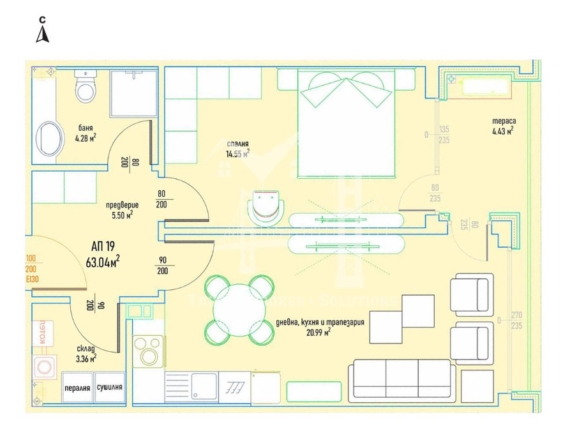 2-стаен - София, Малинова Долина - 0