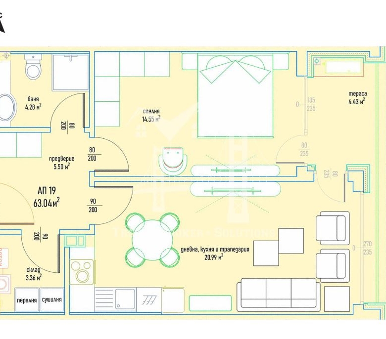2-стаен - София, Малинова Долина - 0