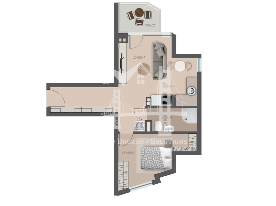 Полигона, Тех Парк, двустаен апартамент до метро - 0