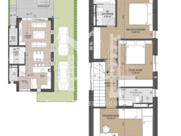 в-з Малинова долина, Камбаните, къщи в затворен комплекс със собствен двор - 0