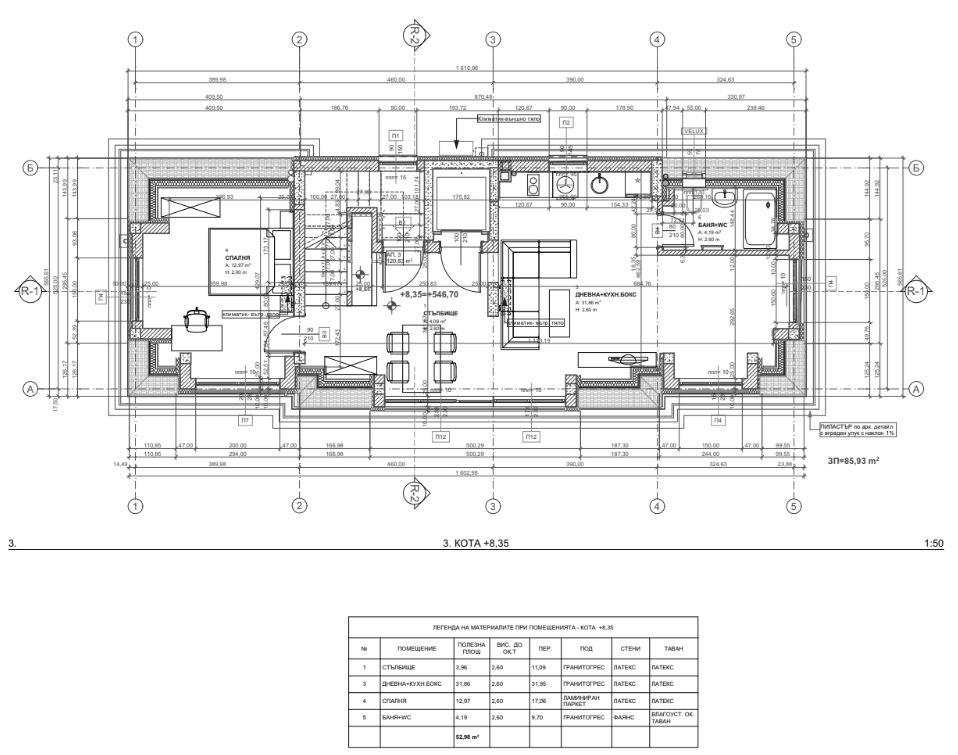 Център, новострояща се сграда за бизнес, офис или тристайни апартаменти. До метро - 0
