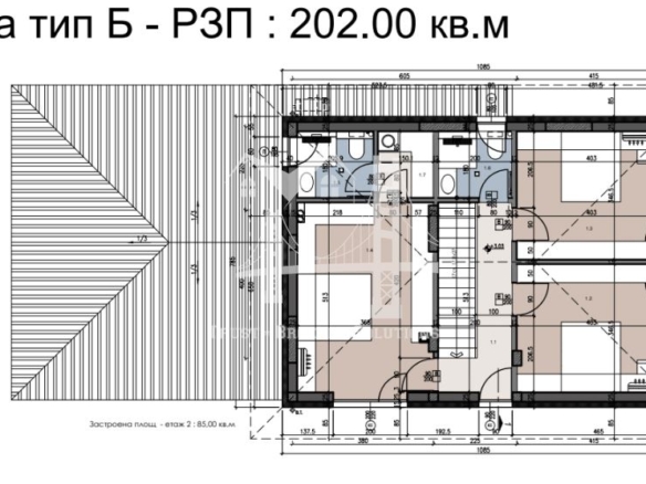 Божурище, двуетажна къща с голям двор и възможност за басейн - 0