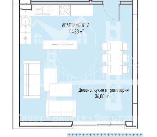 Младост 4, едностаен апартамент в затворен комплекс до бизнес парк - 0