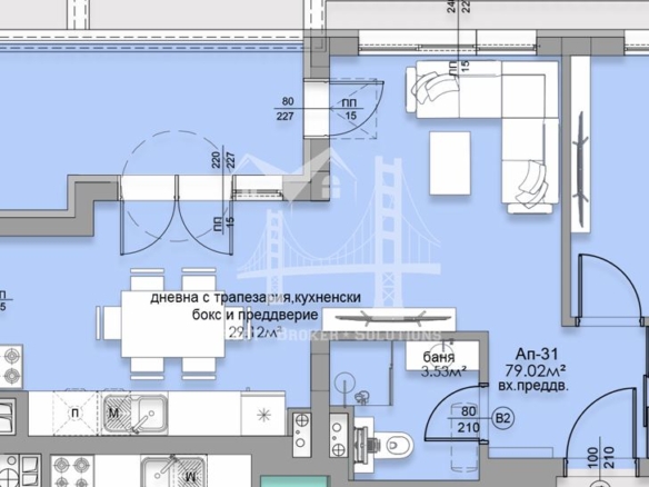 Малинова долина, двустаен апартамент в луксозна сграда - 0