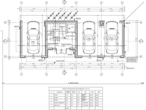 Център, новострояща се сграда за бизнес, офис или тристайни апартаменти. До метро - 0