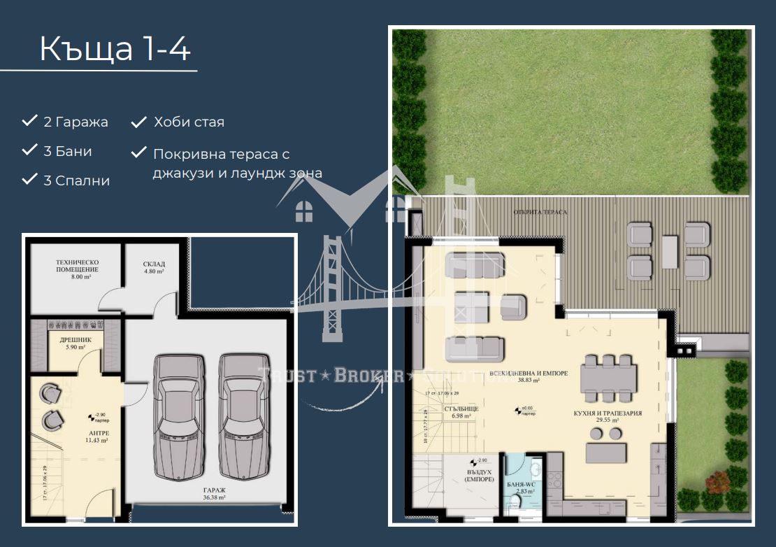 м-т Детски град, Камбаните, къщи в затворен комплекс с голям двор - 0