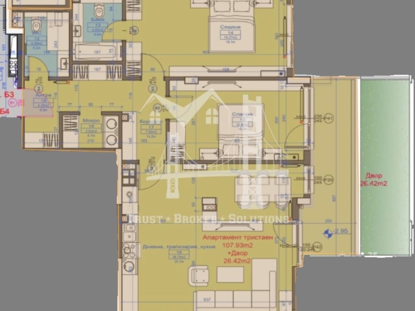 кв. Бояна, м. Гърдова глава, тристаен/многостаен със собствен двор в затворен комплекс - 0