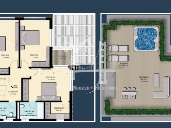 м-т Детски град, Камбаните, къщи в затворен комплекс с голям двор - 0