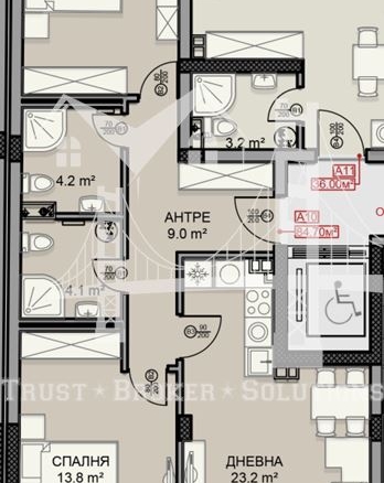 Дървеница, двустаен апартамент - 0