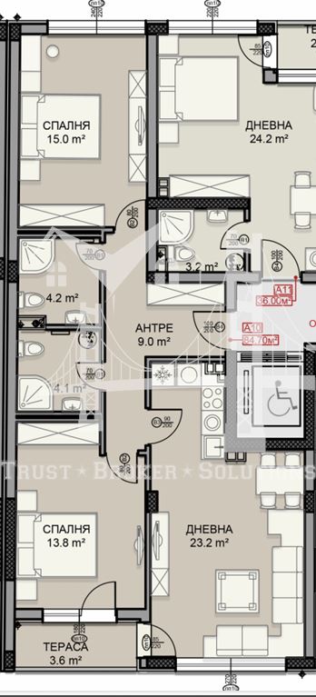 Дървеница, двустаен апартамент - 0