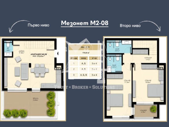 Бистрица, мезонет (тристаен апартамент) в затворен новостроящ се комплекс - 0