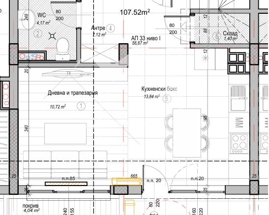 кв. Слатина, тристаен апартамент в нова сграда на два етажа - 0