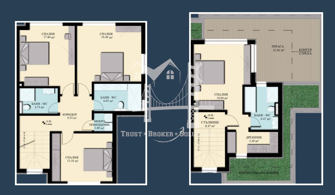 м-т Детски град, Камбаните, къщи в затворен комплекс с голям двор - 0