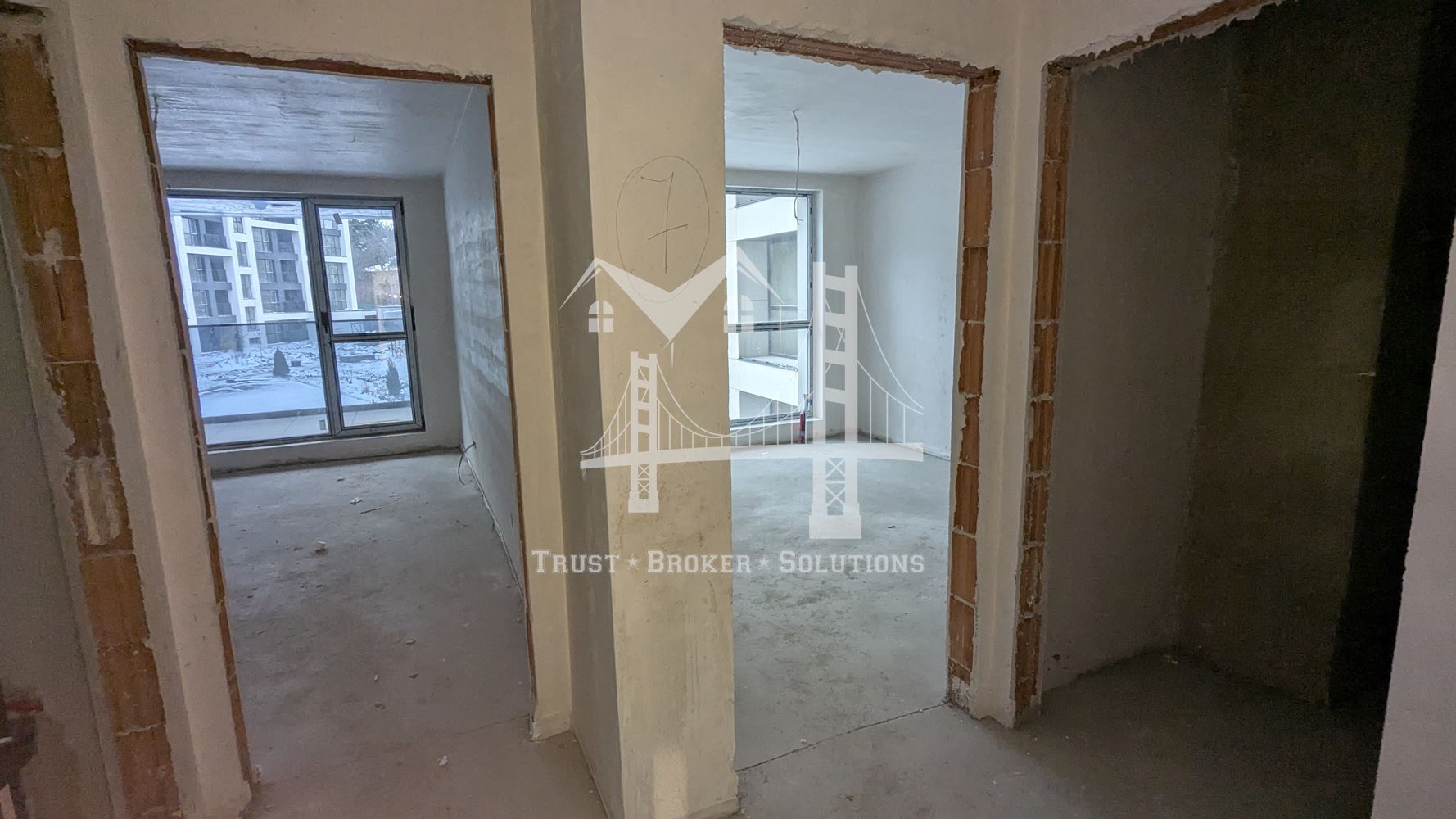 Малинова долина до бул. Климент Охридски в горичката, двустаен апартамент с акт 16 - 0