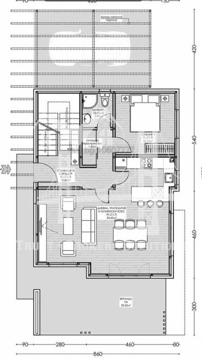 Банкя, двуетажна къща в затворен комплекс - 0