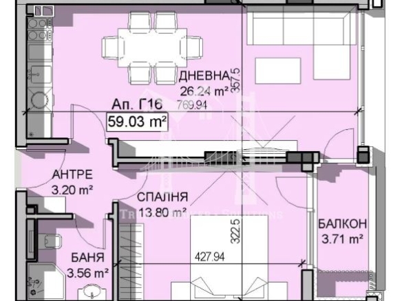 Манастирски ливади, двустаен апартамент в луксозен комплекс - 0