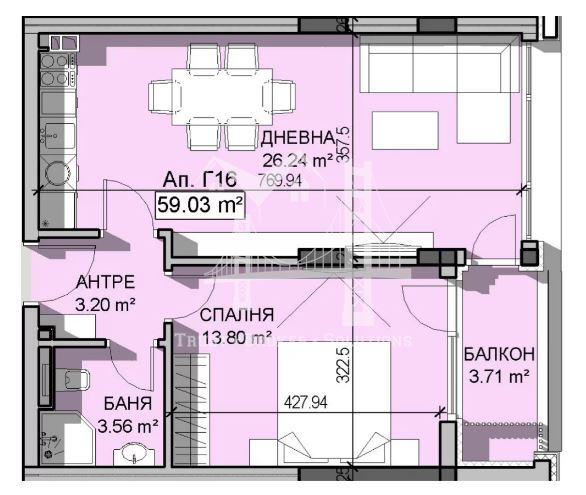 Манастирски ливади, двустаен апартамент в луксозен комплекс-0 Манастирски ливади, двустаен апартамент в луксозен комплекс - 0
