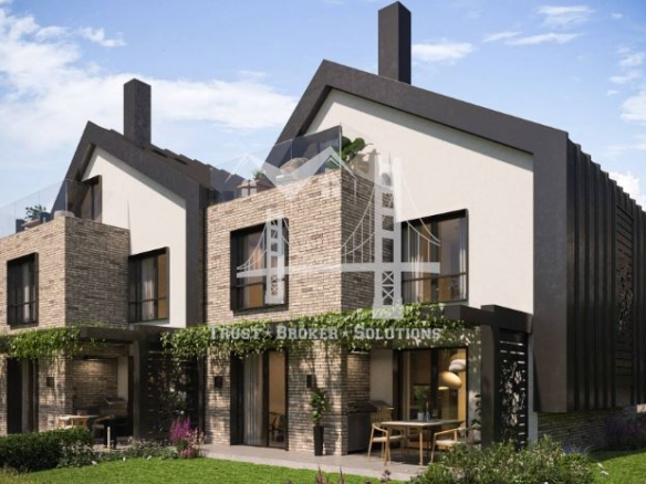 Бункера, триетажни къщи в новостроящ се затворен комплекс - 0