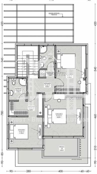 Банкя, двуетажна къща в затворен комплекс - 0