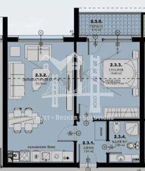 Елин Пелин, двустаен апартамент в нова сграда - 0
