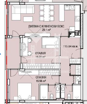 Кръстова Вада, тристаен апартамент в новострояща се сграда-0 Кръстова Вада, тристаен апартамент в новострояща се сграда - 0