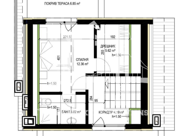 Бункера, триетажни къщи в новостроящ се затворен комплекс - 0