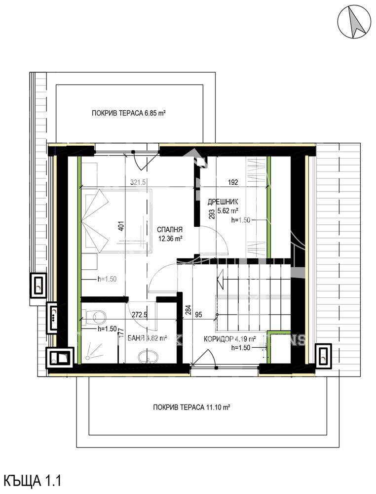 Бункера, триетажни къщи в новостроящ се затворен комплекс - 0