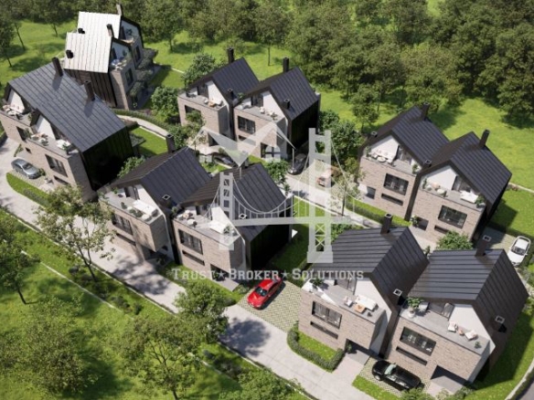 Бункера, триетажни къщи в новостроящ се затворен комплекс - 0