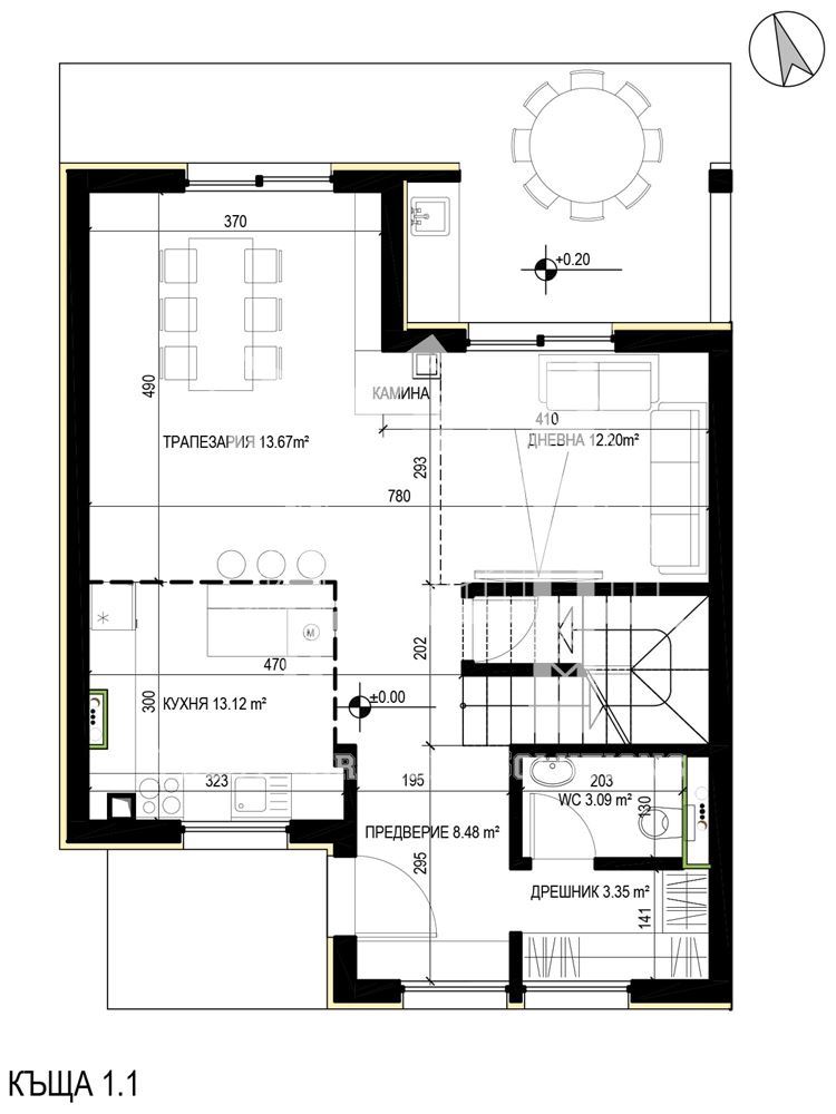 Бункера, триетажни къщи в новостроящ се затворен комплекс - 0