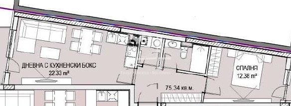 Квъстова Вада, двустаен апартамент в луксозна сграда - 0