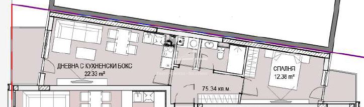 Квъстова Вада, двустаен апартамент в луксозна сграда - 0